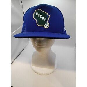 MILWAUKEE BUCKS STATE OUTLINE LOGO SNAPBACK HAT